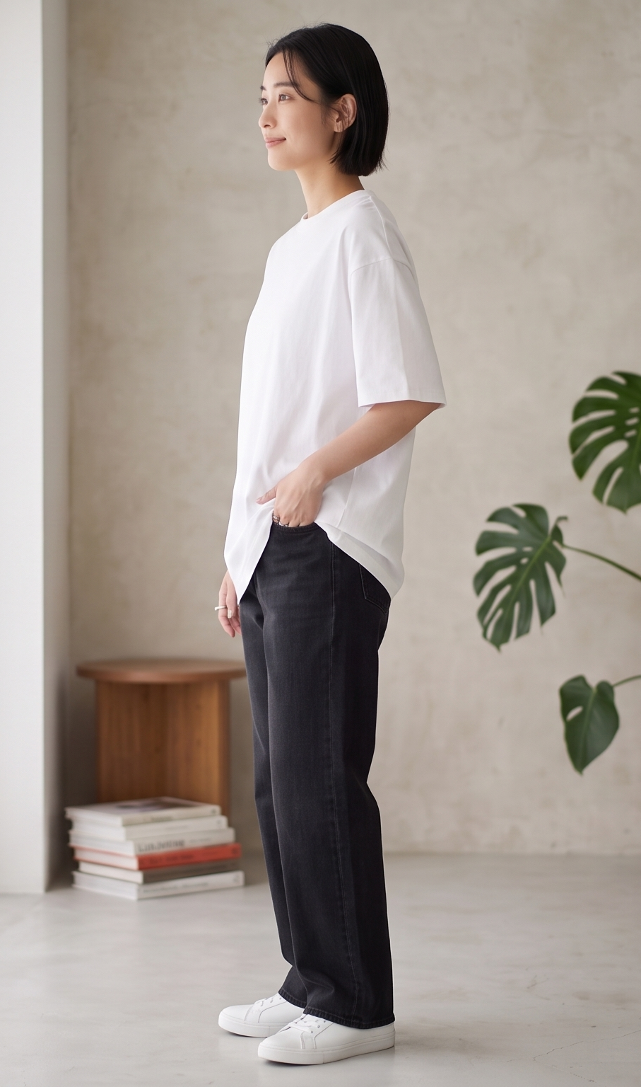 シンプル白Tシャツ